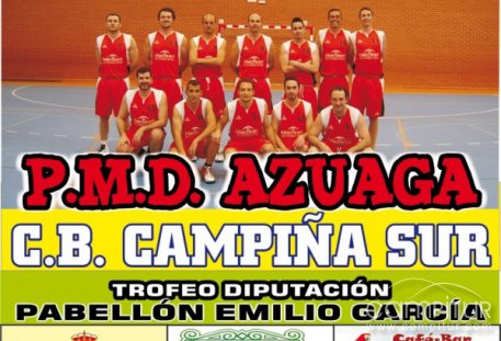 Mañana encuentro de baloncesto: P.M.D. Azuaga – C.B. Campiña Sur Llerena 